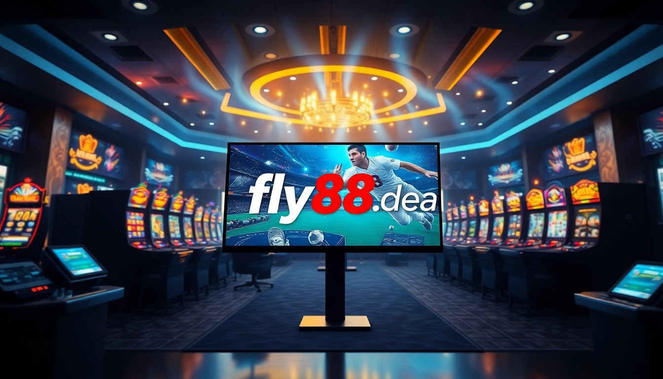 Experience the exciting world of online gaming with fly88.deal's vibrant casino and sports betting interface.