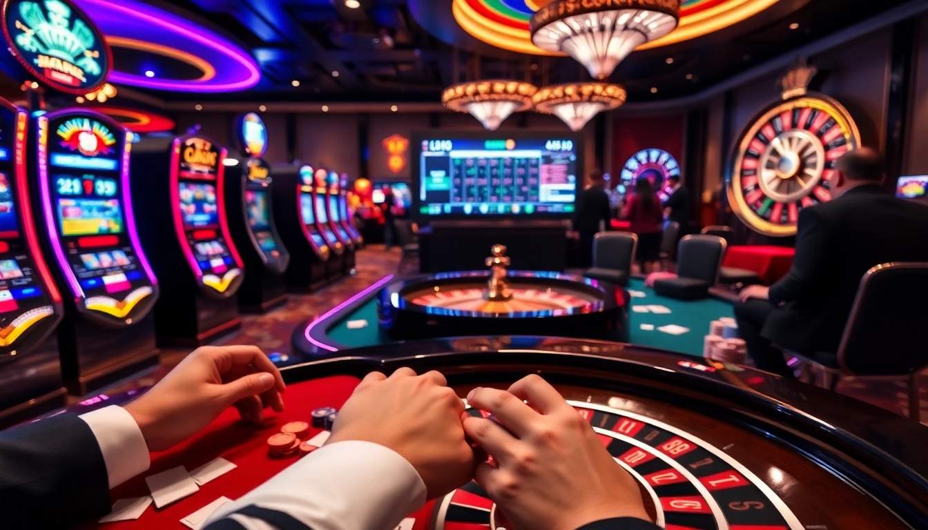 Engage in thrilling gameplay at https://xn882025.online/ with vibrant slot machines and poker tables.