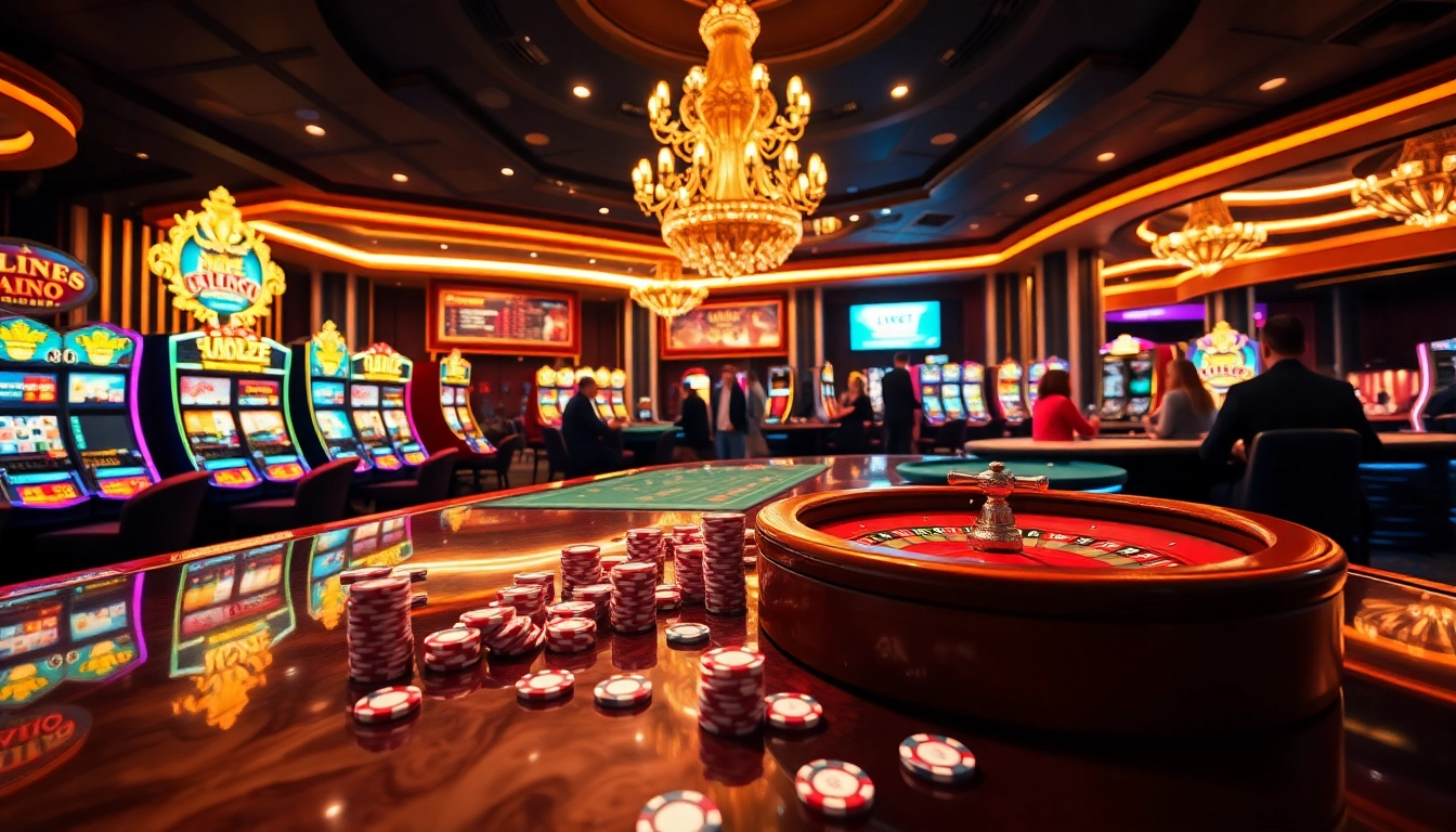 Experience the excitement of USBET with players engaged in casino games at a vibrant table.