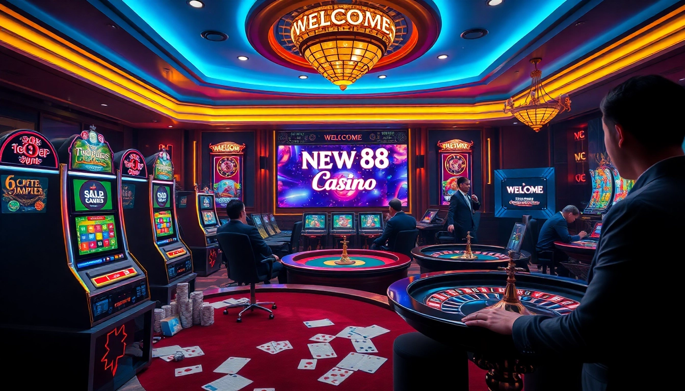 Experience the excitement of NEW88 đăng nhập in an online casino atmosphere with vibrant games.