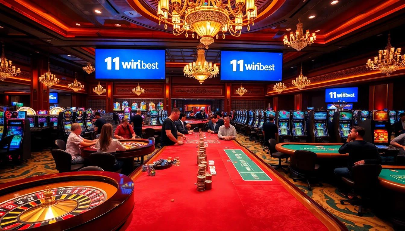 Experience top-tier gambling excitement at 11win.best with vibrant casino tables and enthusiastic players.