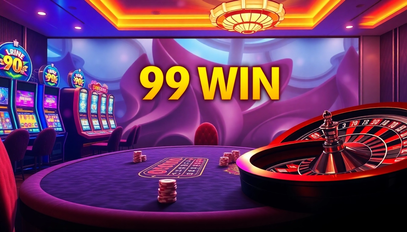 Experience the thrill of winning with 99 WIN at a luxurious casino table.