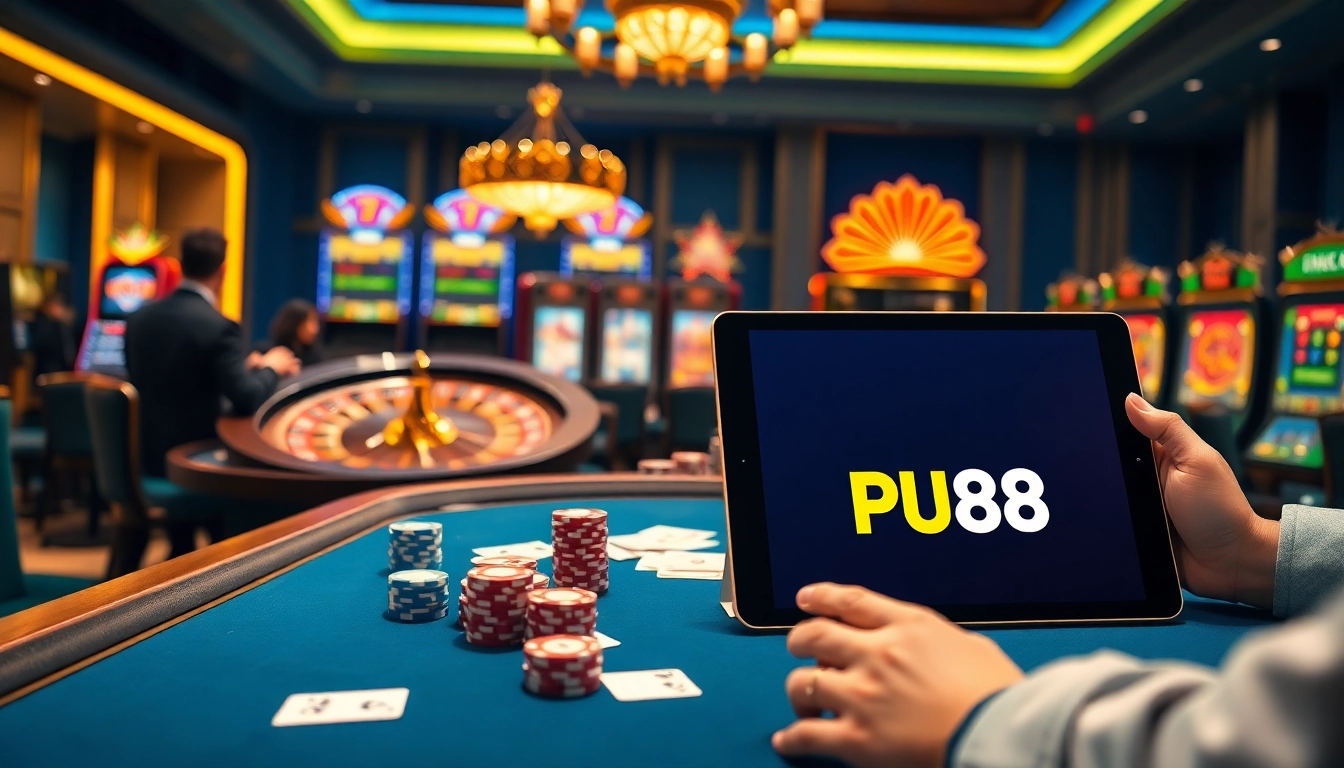 Experience thrilling action at nhà cái PU88, showcasing casino games with elegance and excitement.