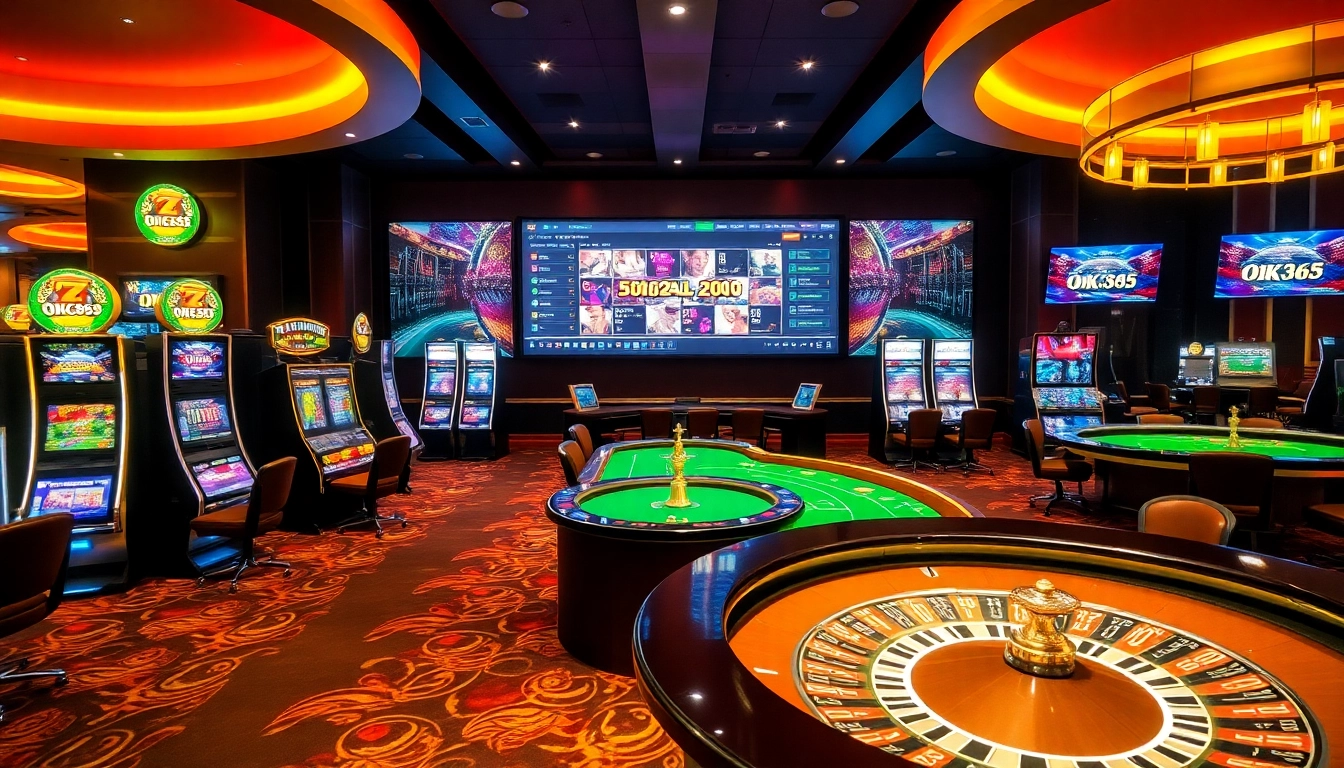 Engage in thrilling casino experiences at OK365's premium gaming tables and slot machines.