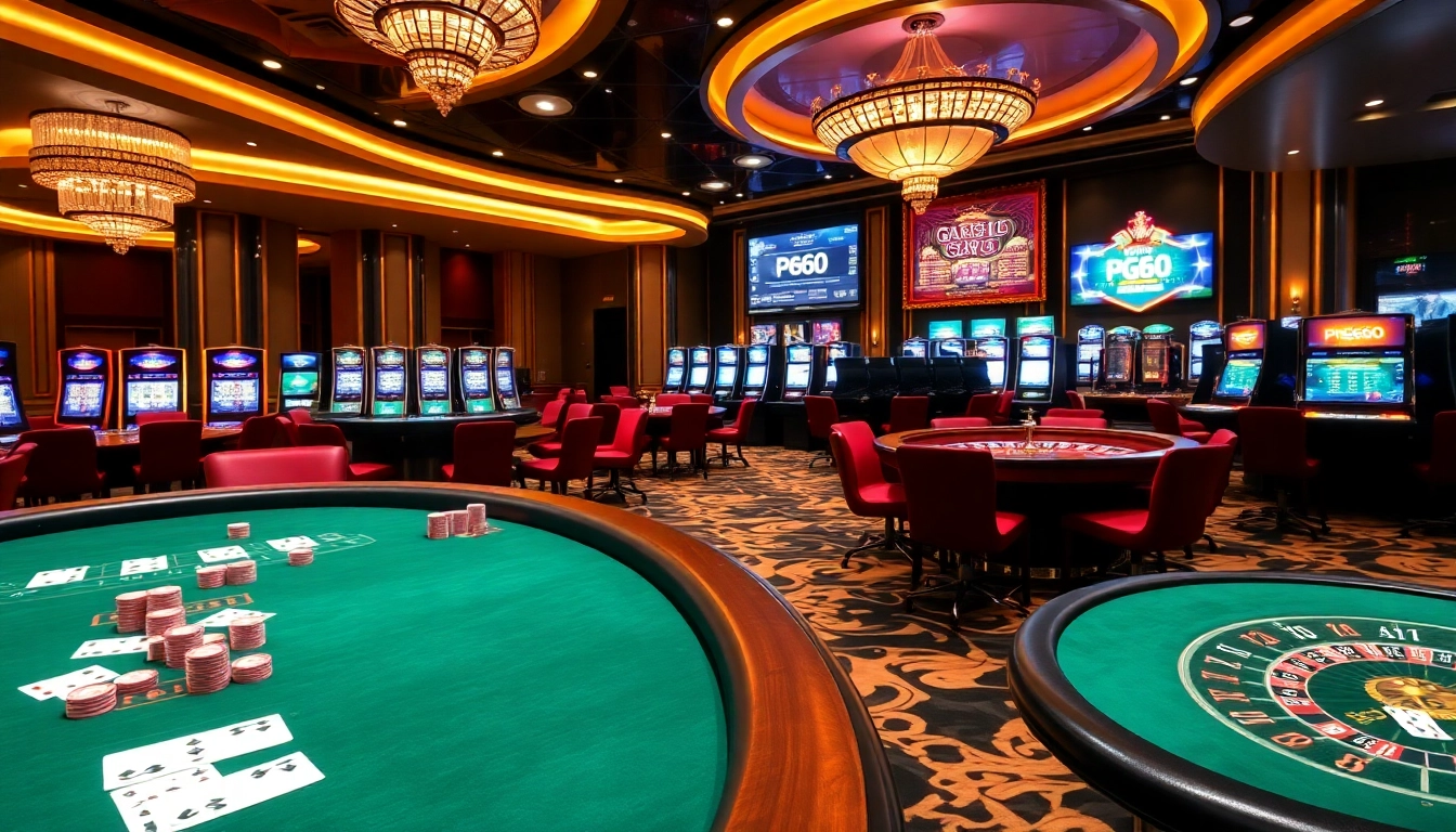 Experience the thrill of Nhà cái Pg66 with vibrant casino gaming, including poker and roulette.