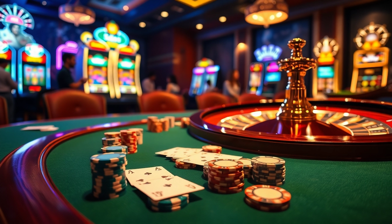 Experience the thrill of winning at xin88 casino with stylish gaming tables and dynamic action.