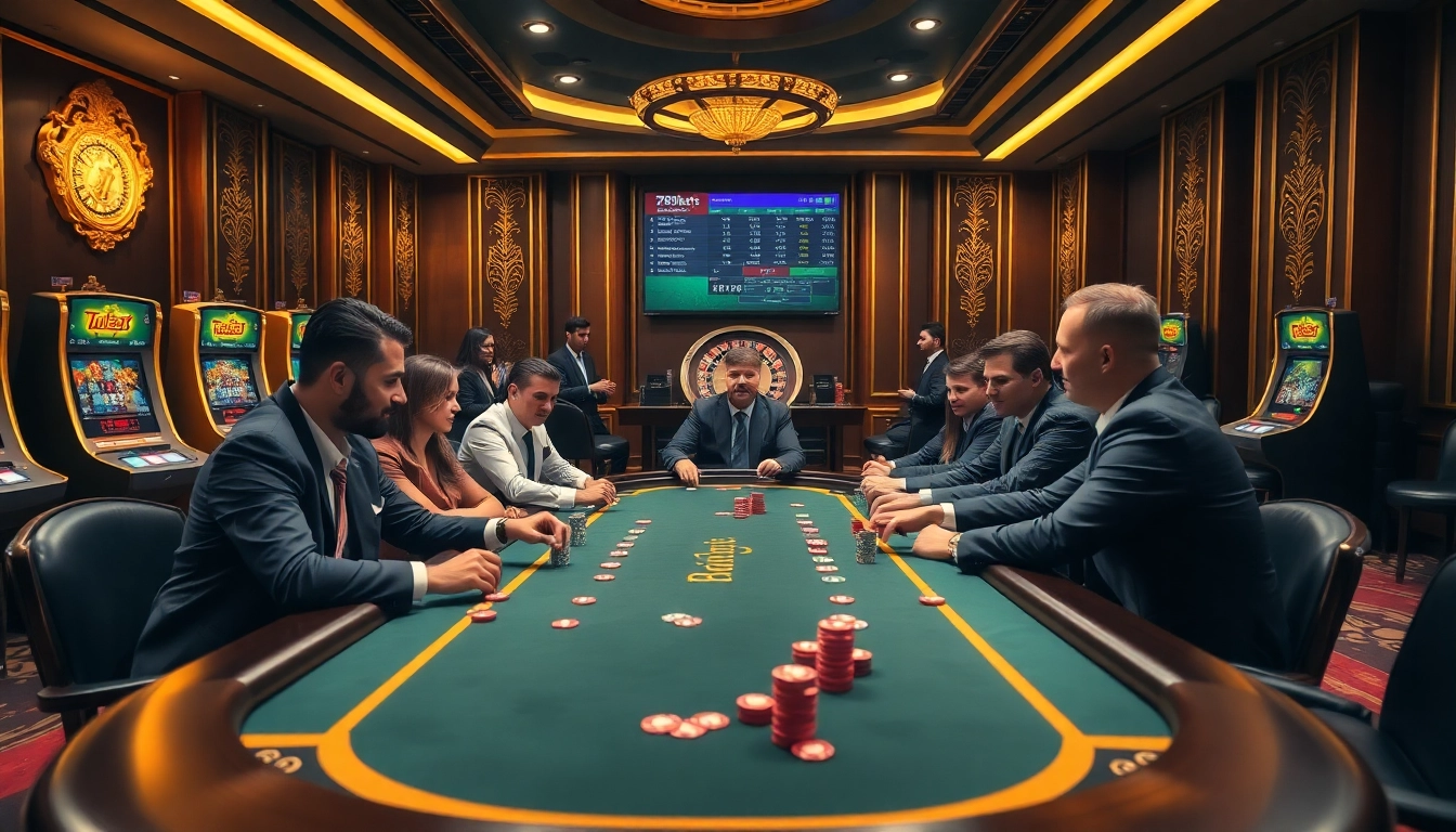 Experience high-stakes excitement with 789bets at a luxurious casino table.
