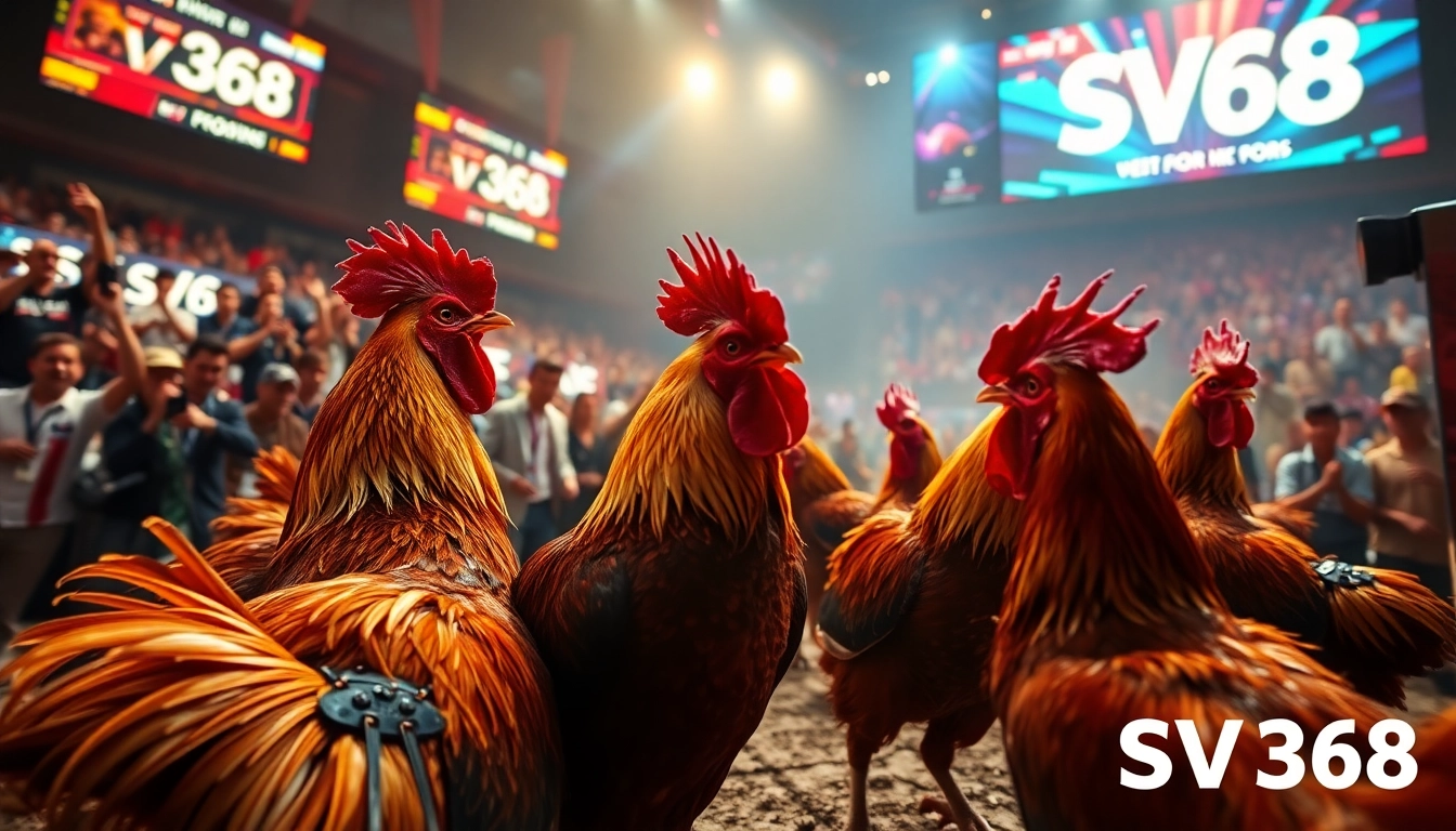 Experience the intensity of live cockfighting at sv368win.live, showcasing dynamic action and vibrant energy.
