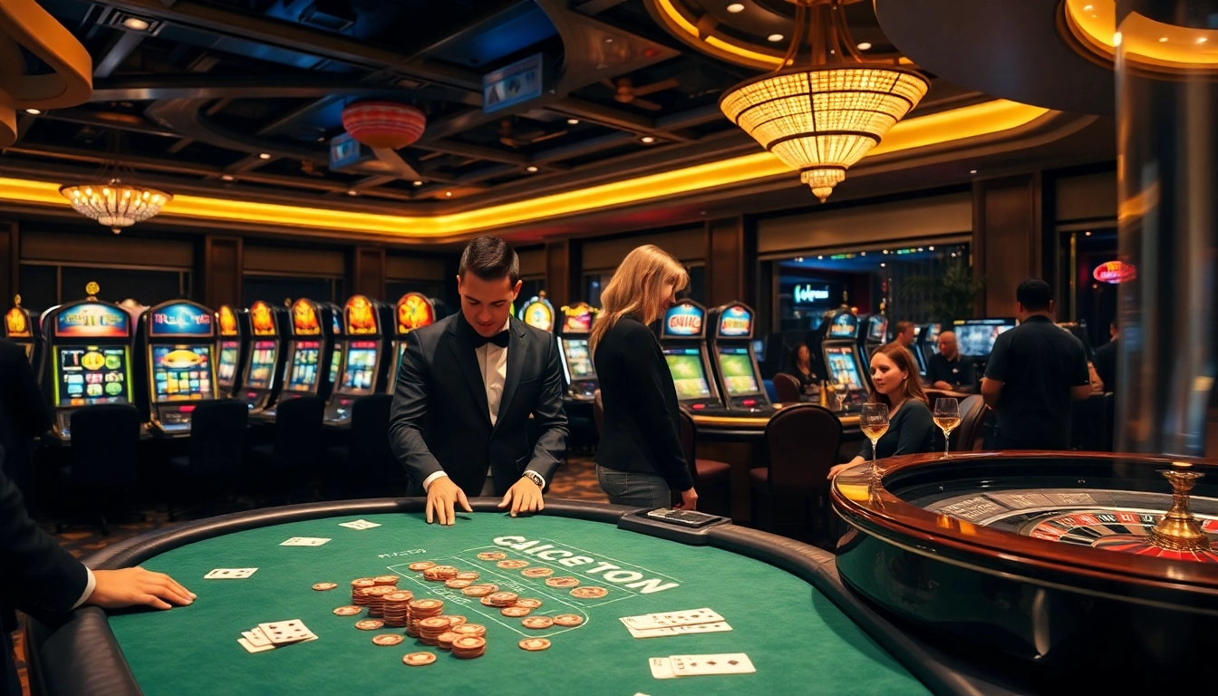 Experience the thrill of gaming at kuwin's luxurious casino tables and vibrant slot machines.