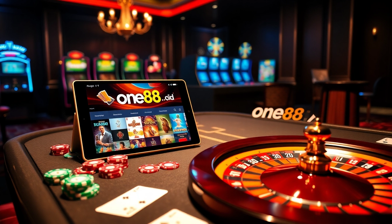 Experience top-tier gambling action with https://one88.bid/ showcasing vibrant casino visuals and high-stakes excitement.