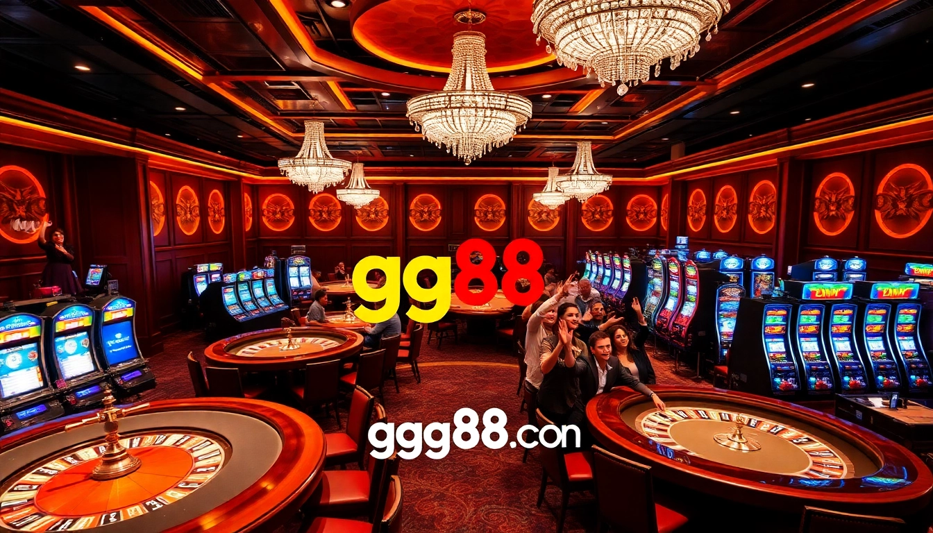 Enjoy thrilling gaming experiences at gg88 com, featuring vibrant casino tables and excited players.