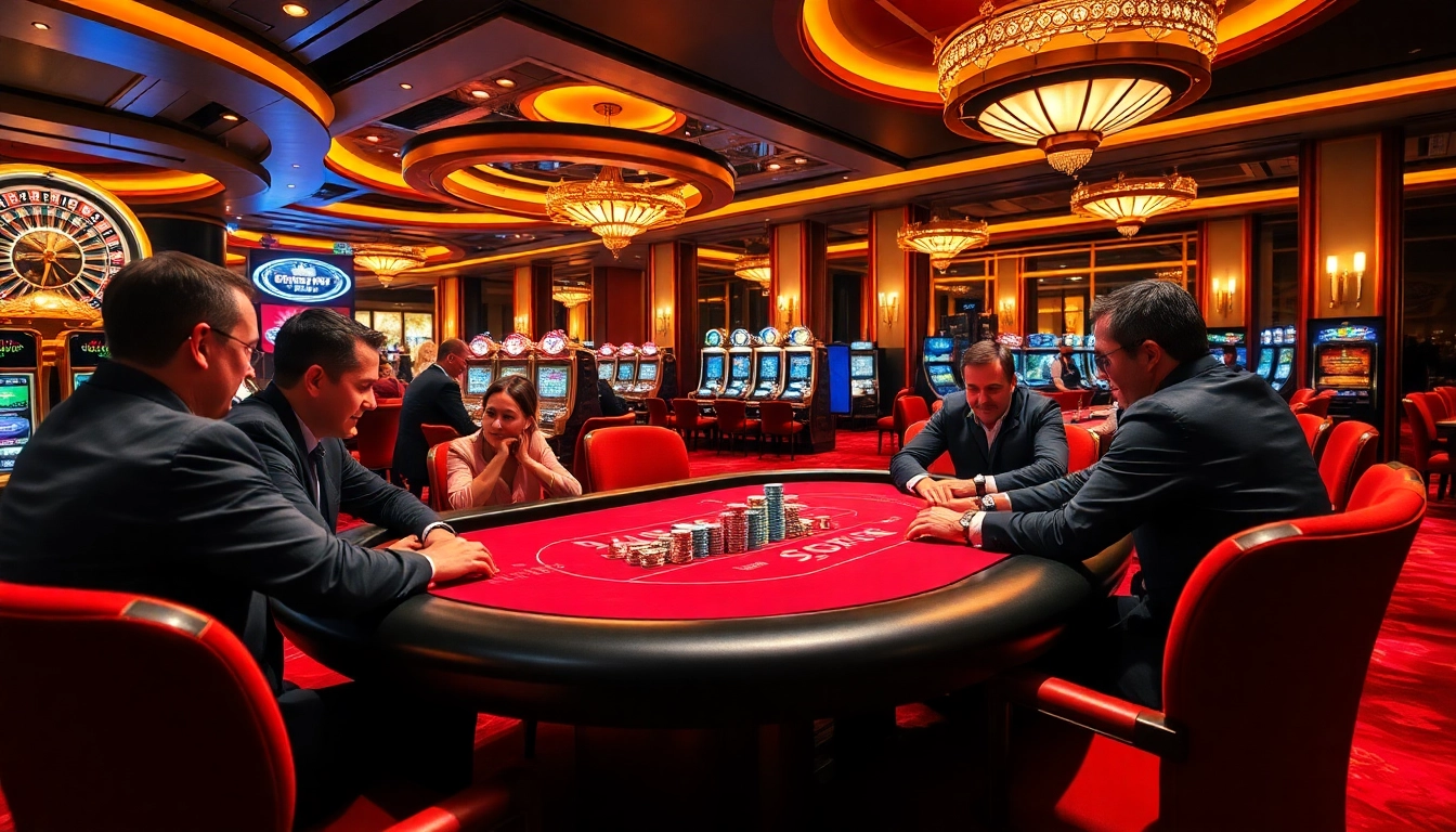 Experience thrilling gameplay at sebp2.ru.com with an intense poker match and vibrant casino setting.