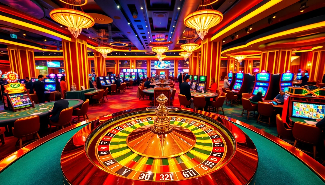 Experience the excitement of the 8KBET casino with vibrant games and thrilling atmosphere.