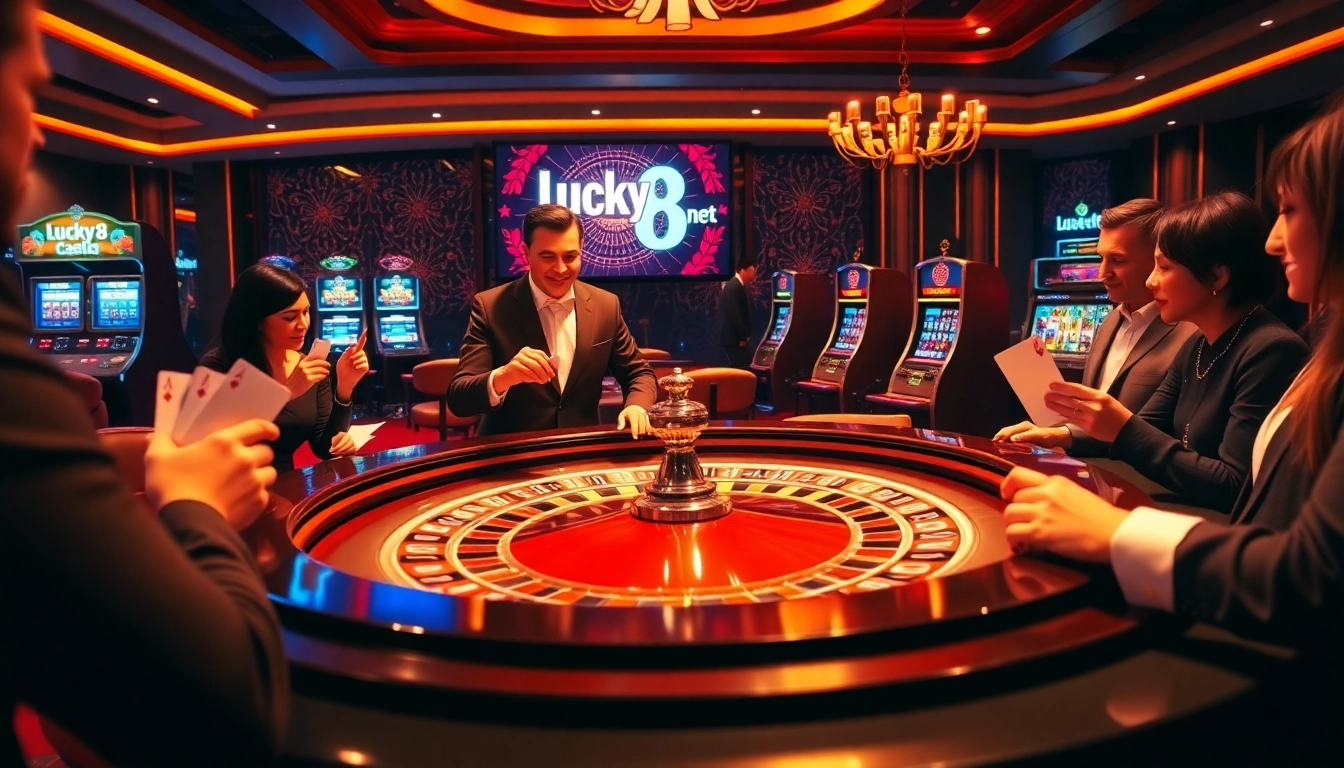 Experience high-stakes excitement at the luck8 net casino, showcasing thrilling roulette action and vibrant gameplay.