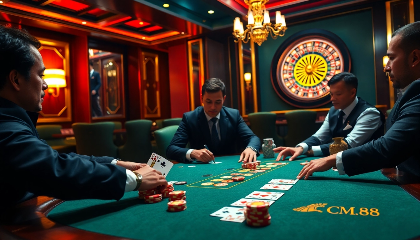 Engage in high-stakes poker at the CM88 casino table, where excitement meets elegance.