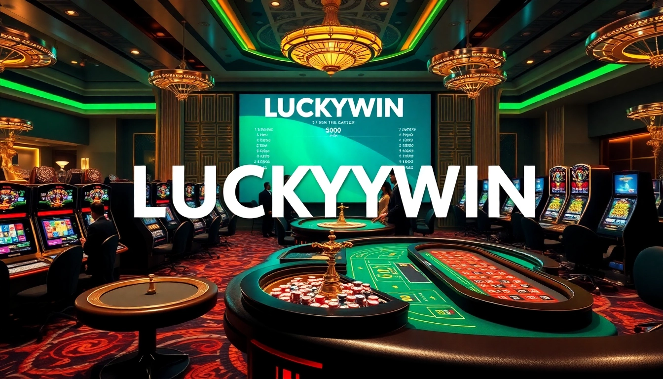 LUCKYWIN showcases an exciting online casino environment with vibrant tables and dynamic gameplay.
