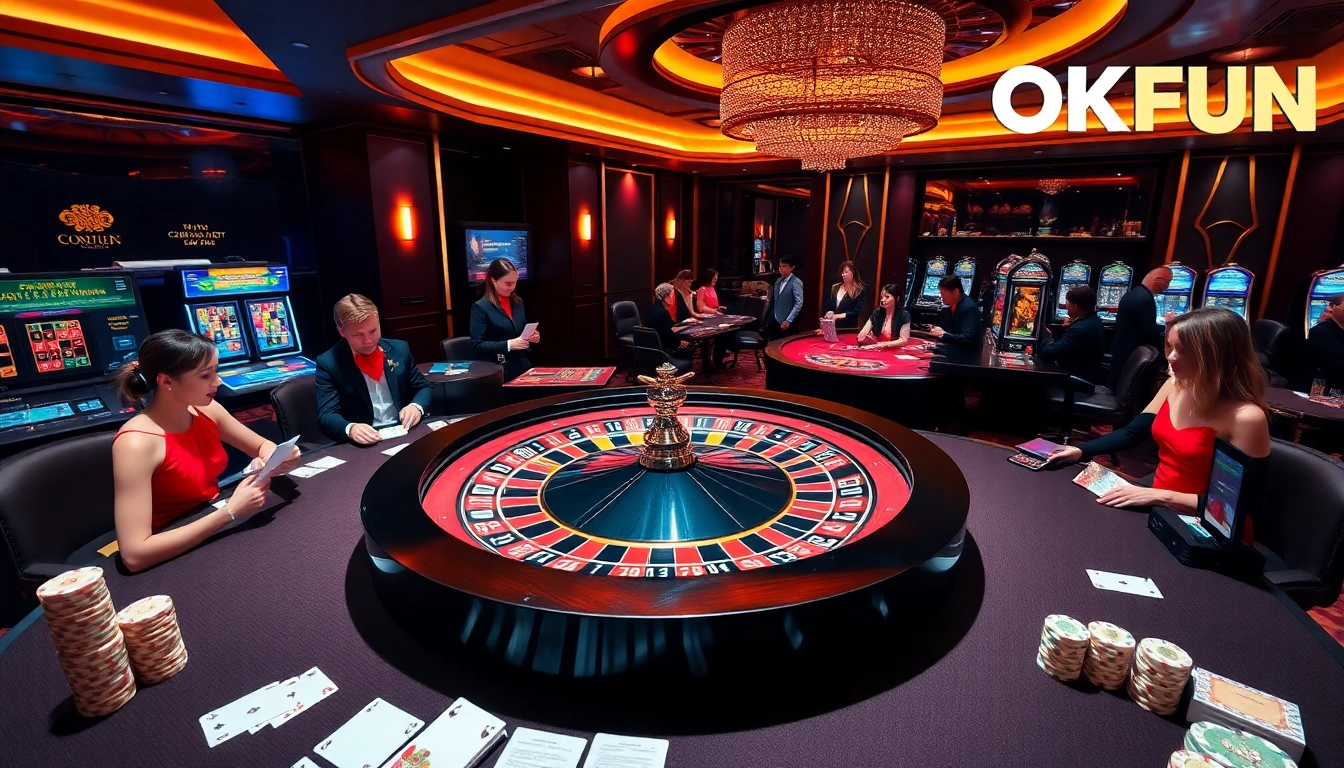 Experience thrilling games at nhà cái OKFUN casino, filled with roulette, cards, and excitement.