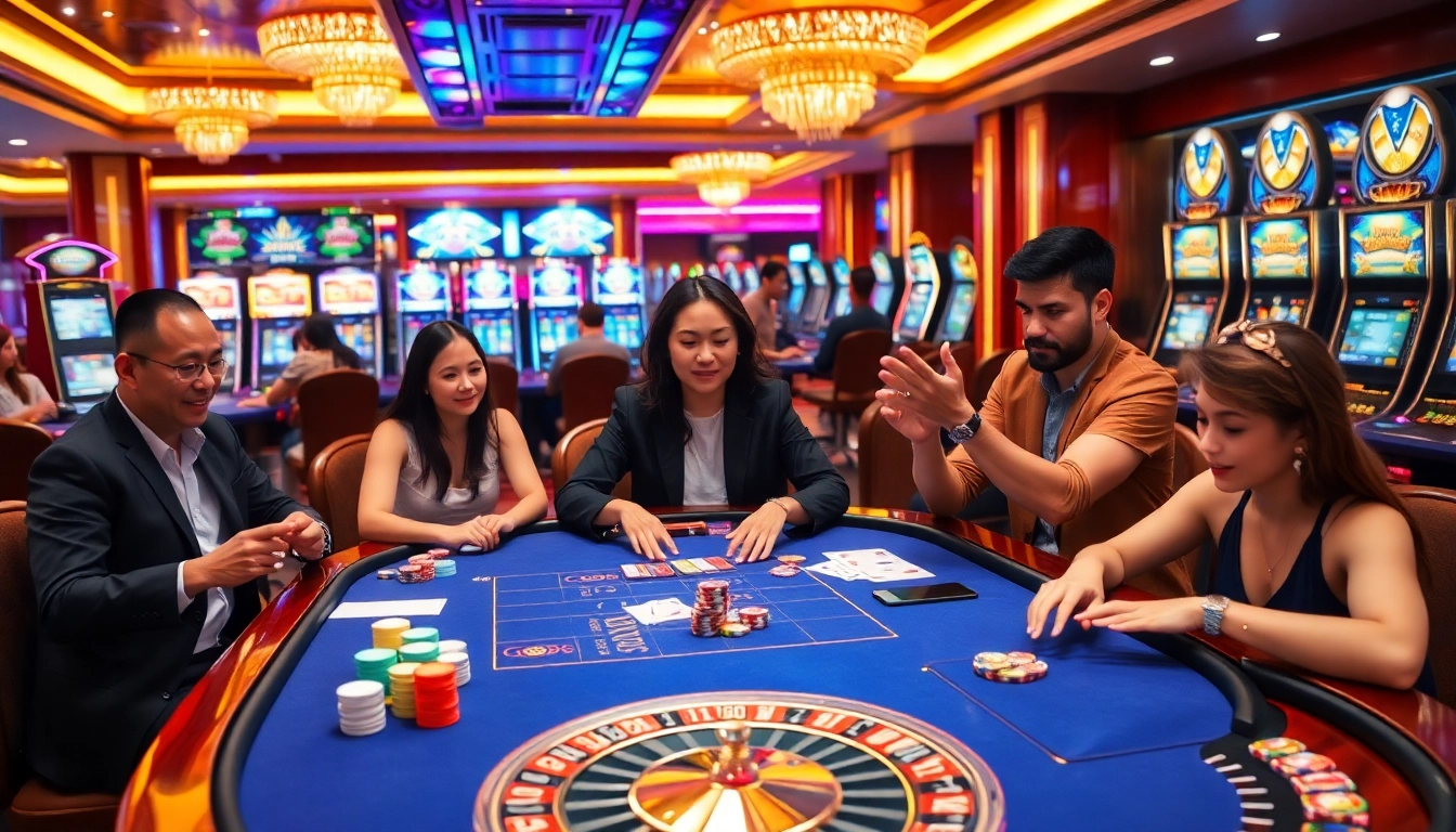 Experience the thrill of winning with GG88 at a vibrant casino table.