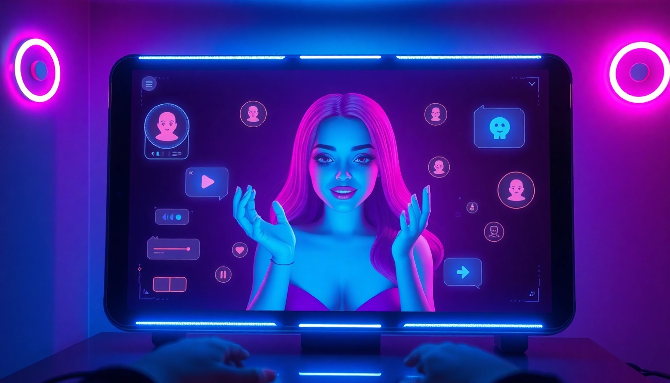 Engaging NSFW character AI chat interface showcasing vibrant interactions.