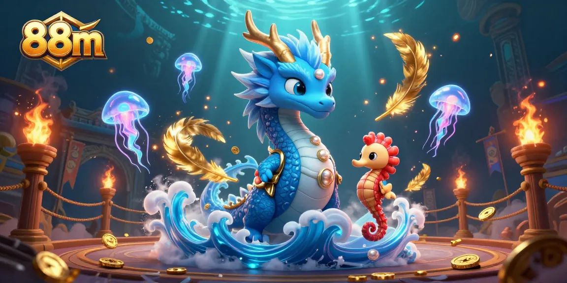 Engage with 88m's thrilling underwater casino adventure featuring a dragon and knight