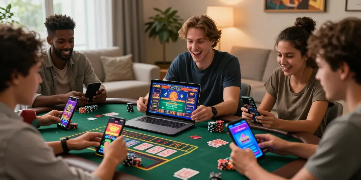Engaged players enjoying live dealer games and slots highlighting https://brcs.co.uk's credit card casino offerings.
